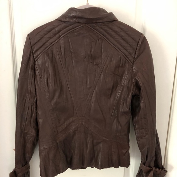 ❄️VINTAGE GUESS WAIST SLIMMING BUTTER LEATHER JACKET - Picture 10 of 10